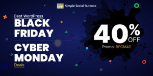 WordPress Black Friday Simple Social Button